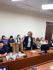 05 березня 2025 р. відбулася зустріч в.о. ректора НФаУ, проф. Алли Котвіцької з колективом Фахового коледжу Національного фармацевтичного університету