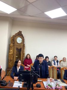 05 березня 2025 р. відбулася зустріч в.о. ректора НФаУ, проф. Алли Котвіцької з колективом Фахового коледжу Національного фармацевтичного університету