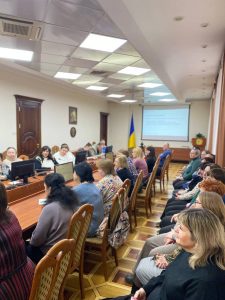 05 березня 2025 р. відбулася зустріч в.о. ректора НФаУ, проф. Алли Котвіцької з колективом Фахового коледжу Національного фармацевтичного університету