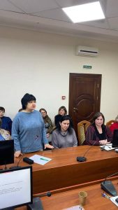 05 березня 2025 р. відбулася зустріч в.о. ректора НФаУ, проф. Алли Котвіцької з колективом Фахового коледжу Національного фармацевтичного університету
